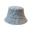 Fisherman Check Denim Hat Women Spring And Autumn Sun Sunscreen Hat Bucket