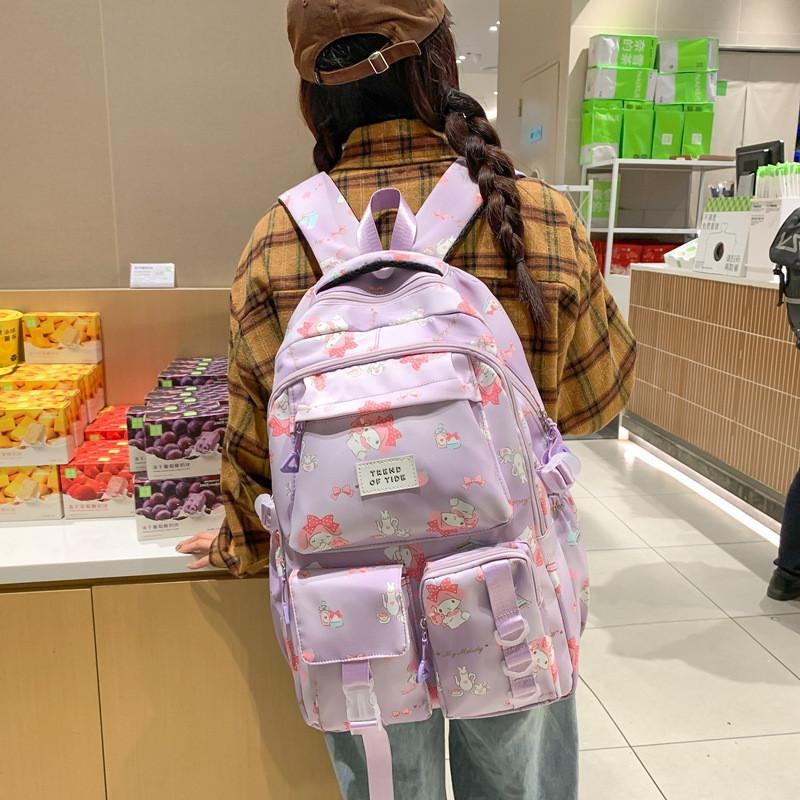 Versatile Durable Large Capacity Backpack For Students In Trendy Colors For School Use