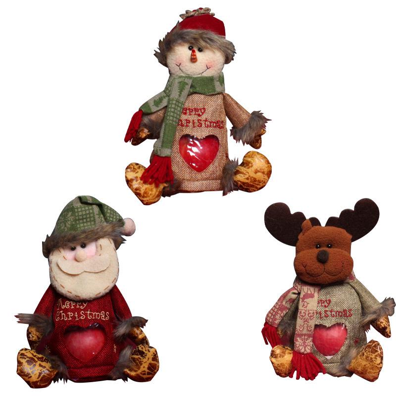 Christmas Apple Bag, Santa Snowman Candy Bag, Christmas Eve Children'S Gift Bag