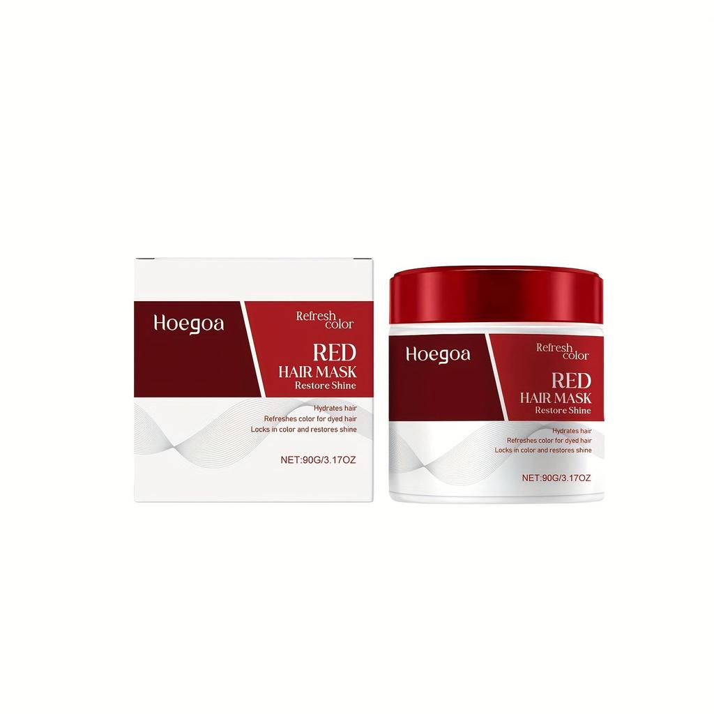 Maschera per Capelli Red Collagen per la Protezione del Colore, Idratante e Ammorbidente per Capelli, Delicata e Rinfrescante, Mantenendo i Capelli Lucenti e Lisciando il Crespo