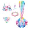 Swimming Mermaid Tail Cosplay Monofin Ariel Mermaid Swimsuit for Swimming Costume Halloween Party Swimsuit