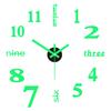 Kreative rahmenlose DIY Wanduhr Wandtattoo Home Stille Uhr Wohnzimmer Büro Wanddekoration