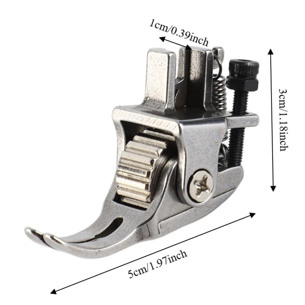Steel Wheel Sewing Machine Foot Snap-On Roller Presser Foot  Multiple Layers