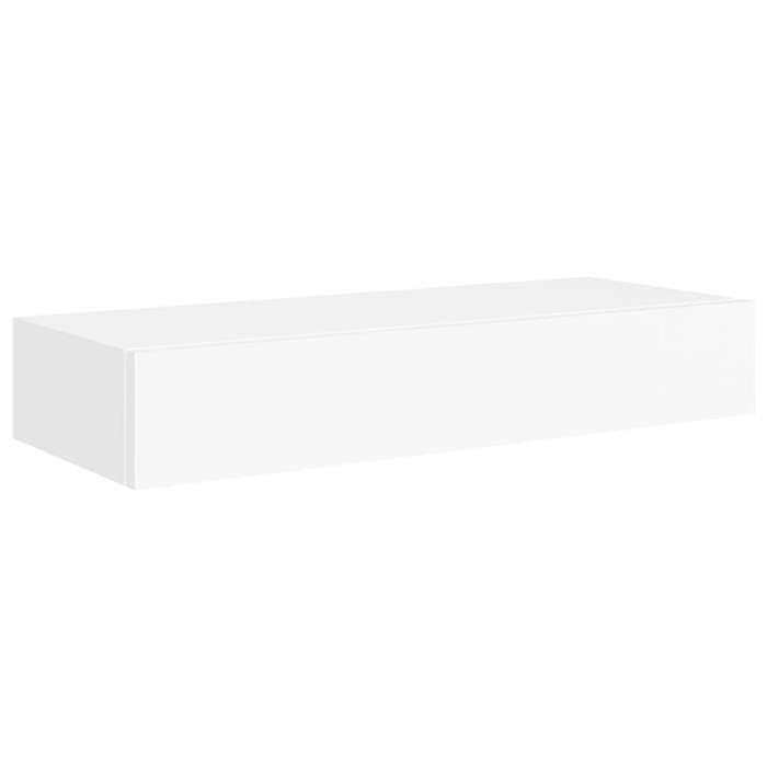 VidaXL Wall Shelf with Drawer Floating Cabinet Hanging Shelf Wall Mount Living Room Home White 330255