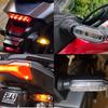 2pcs Motorcycle LED Turn Signal Lights Yellow Flowing Flashing Turn Signal Indicator Moto Blinker for Honda Yamaha Accessories