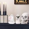 Charming Resin Pumpkin Bat Ghost Decoration For Festive Halloween Table Centerpiece