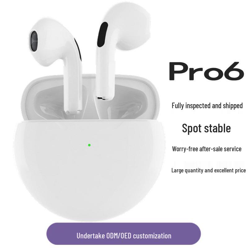 Pro6 TWS Sports Bluetooth Earbuds - 5.4 Semi-in-ear, Sixth Generation Wireless Audio Solution.
