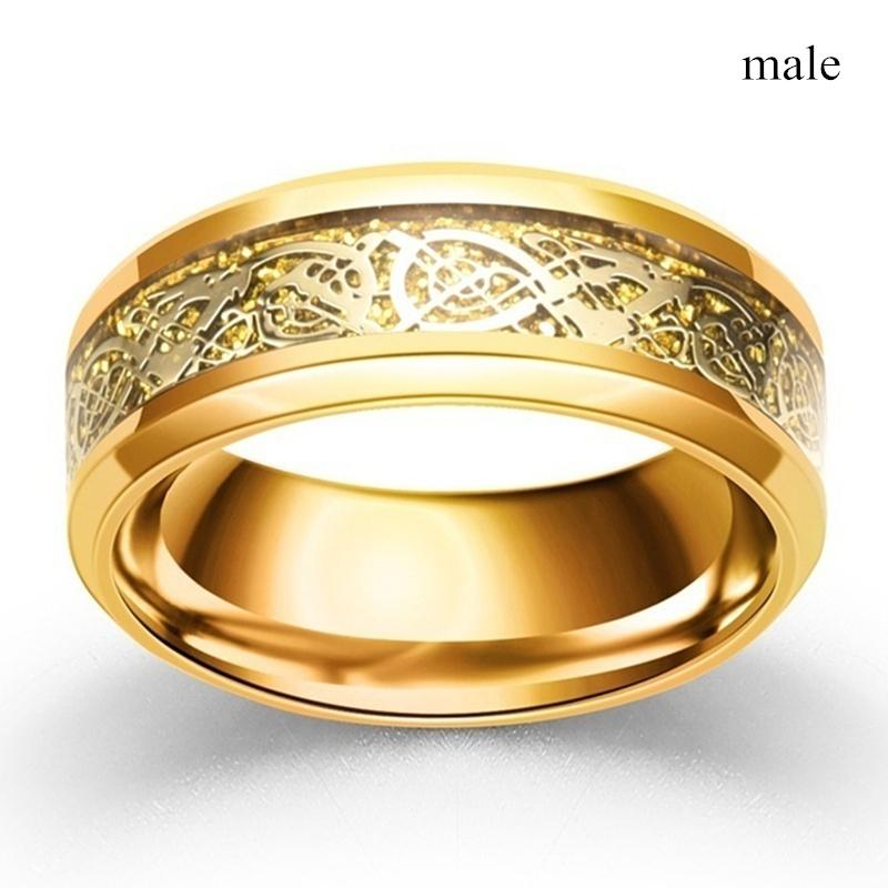 Fashion Couple Rings For Women Exquisite Rhinestones Zirconia Rings Set Simple Men Stainless Steel Rings Wedding Band Jewelry