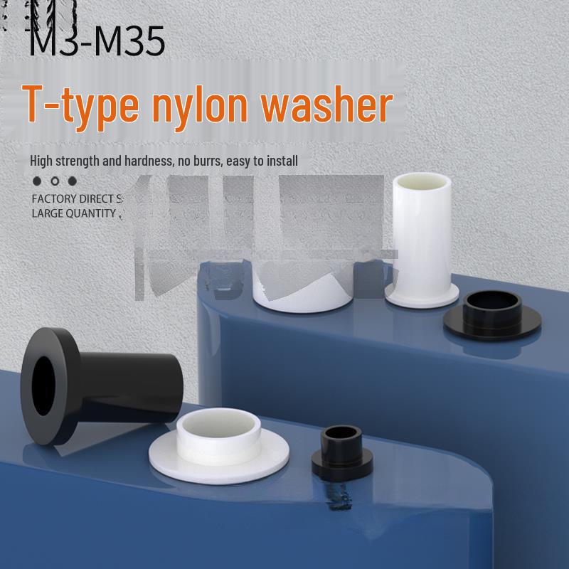 T-Shaped Nylon Sleeve Insulator with Gasket, Spacer, and Plastic Washer