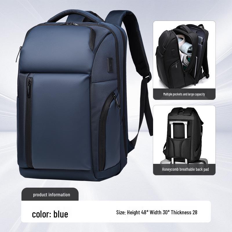 Wasserdichter Unisex-Rucksack mit hoher Kapazität: Trendiger Reise- & Schulrucksack mit Laptopfach