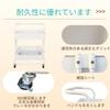 Two-Tier Under-Desk Storage Cart with Casters, Kitchen Storage Cart with Locking Casters, All-Steel Baby Cart, Easy To Move Under Desk, Suitable for