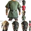 High Quality Medieval Norman Viking Costume Short Sleeve Tunic For Halloween Events
