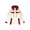 Color Block Casual Mid-Length Hooded Down Jacket Women Outerwear Cloud-Mushroom-White F11W249924FWT