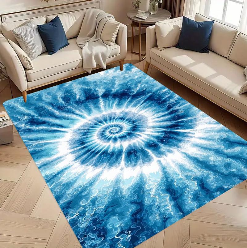 Tie Dye Gradient Living Room Rug Carpet Home Decoration Non Slip Floor Mat Large Area Rug Nordic Style Modern Style 40X60CM