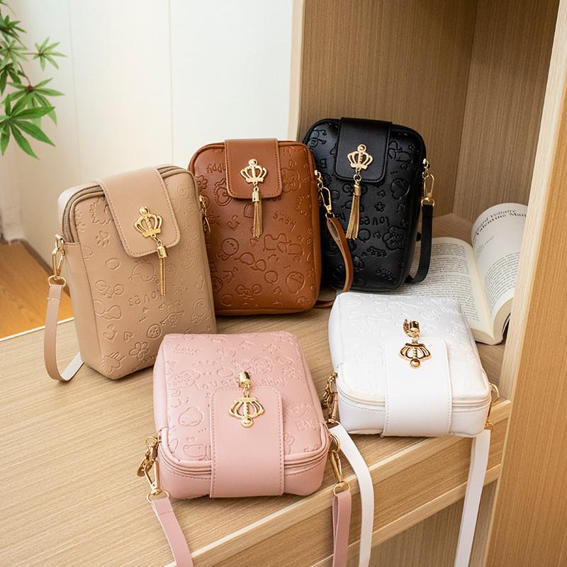 Sweet And Fresh 2022 Ladies Bag Cross-border Bag Women's Casual Simple Embossed Shoulder Bag