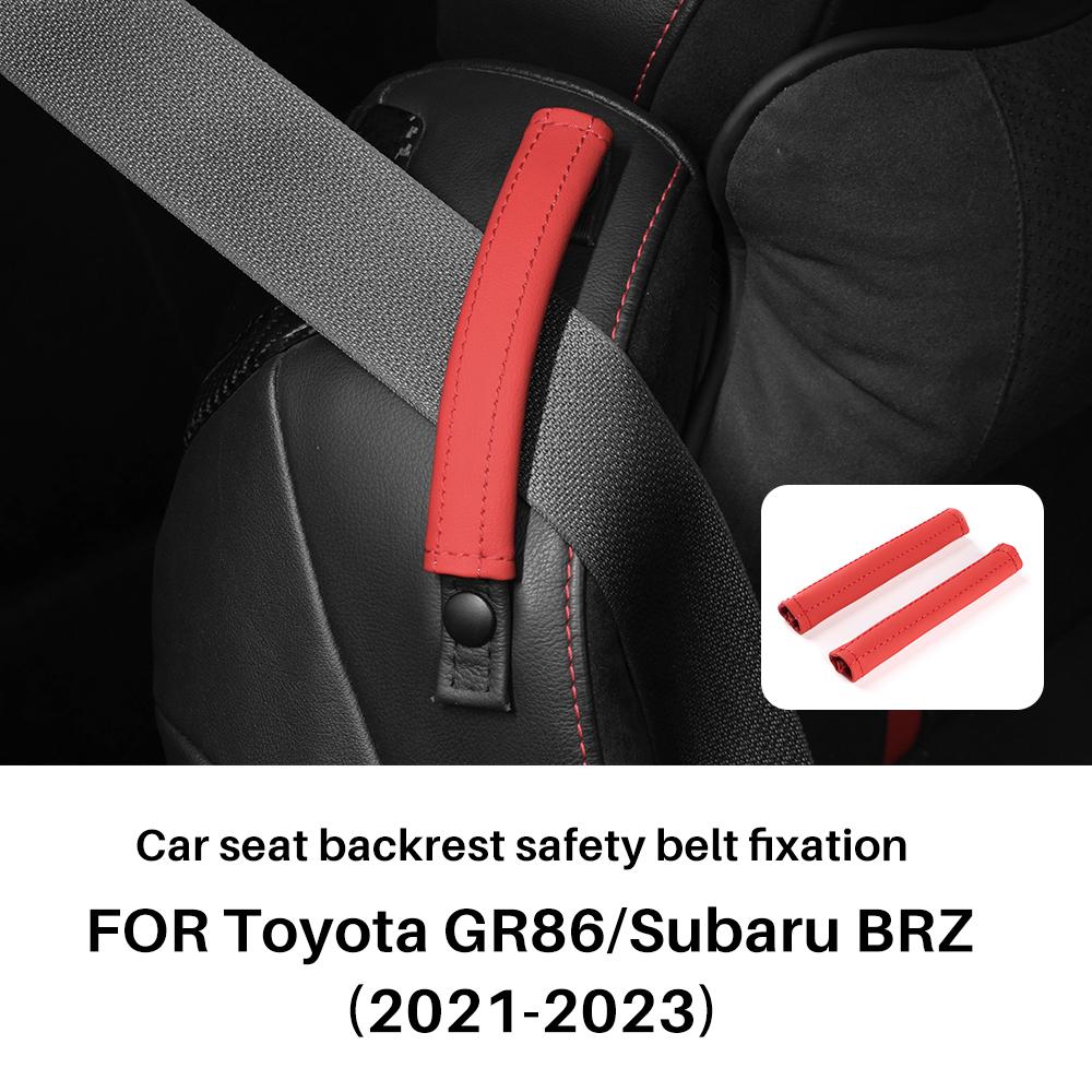 1Pair Car Seat Back Belt Cover For Subaru BRZ Toyota GR86 2012-2019 2020 2025 2025 2025 2025 Car Interior LHD RHD Accessories