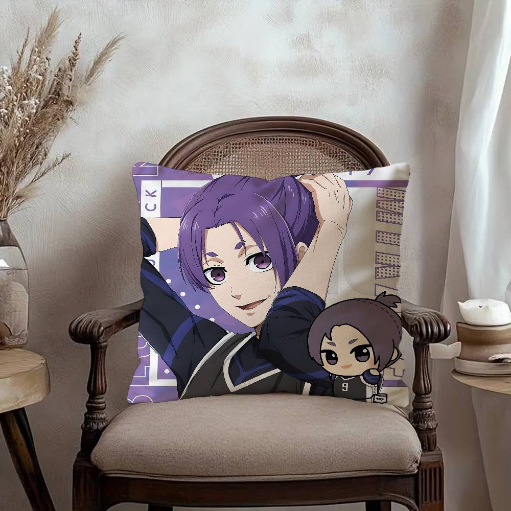 B-Blue Lock Pillow Cushion Cover Pillowcase Living Room Sofa Home Decor Customized