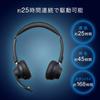 Sanwa Direct Bluetooth Wireless Headset with Dual Noise Wired Binaural Headset for Web Conferencing and PC Headphones Microphone, Cancellation, USB-A