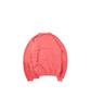QDMM De Shoulder Heavy Distressed Crew Top_Coral Pink