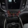 Voodonala Aluminum Center Console AC Radio Headlight Dashboard CD Switch Climate Control HVAC Knob Cover for 2018-2025+ Dodge RAM Interior