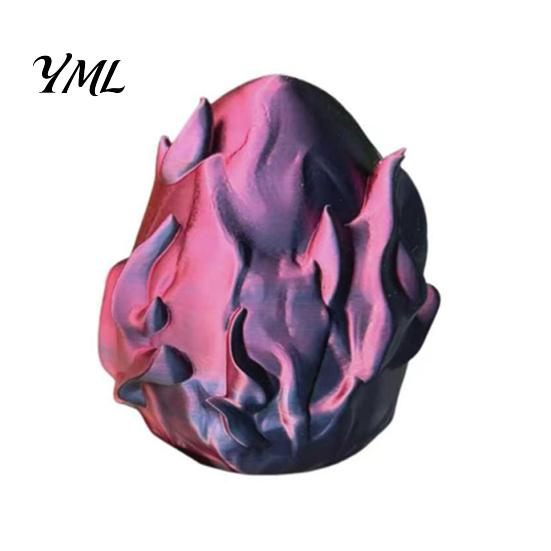 Desktop Dragon Egg with Mini Toy, 3D Printed Miniature Figurine, Decoration for Home Office Model
