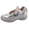 Silver inner height increase platform ballet training shoes women's 2025 new hollow breathable Mary Jane sports sandals