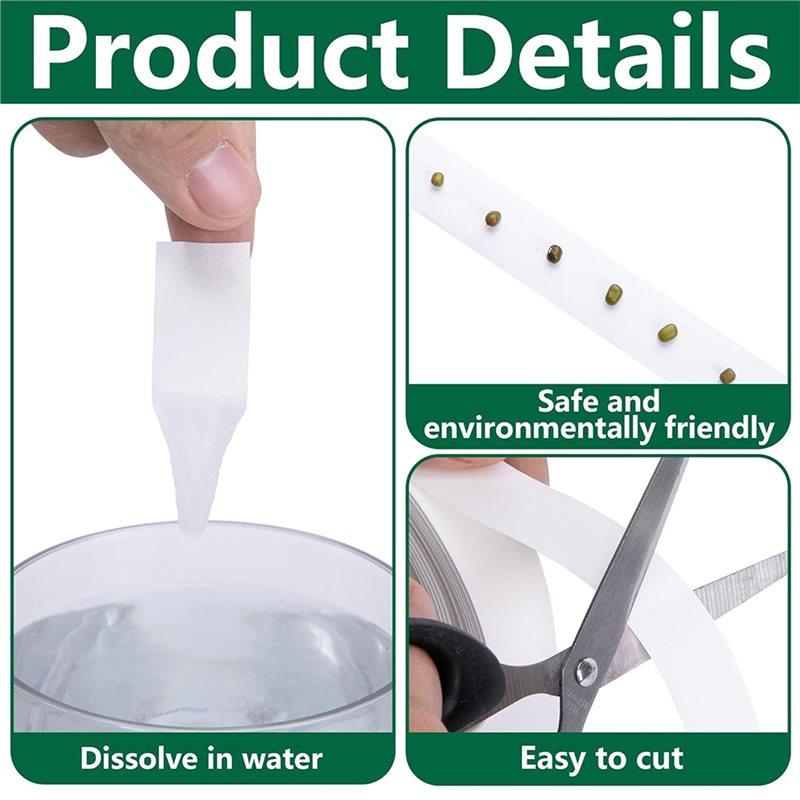 SHGO-For Efficient For Efficient Gardening And Planting, 164 Ft Biodegradable Water Soluble Seed Tape