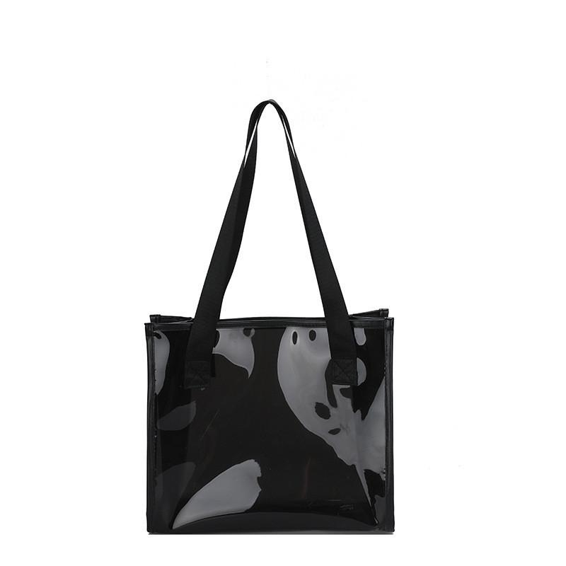 Fashionable Street Style Pvc Tote Bag 2023 Summer Trendy Women's Handbag