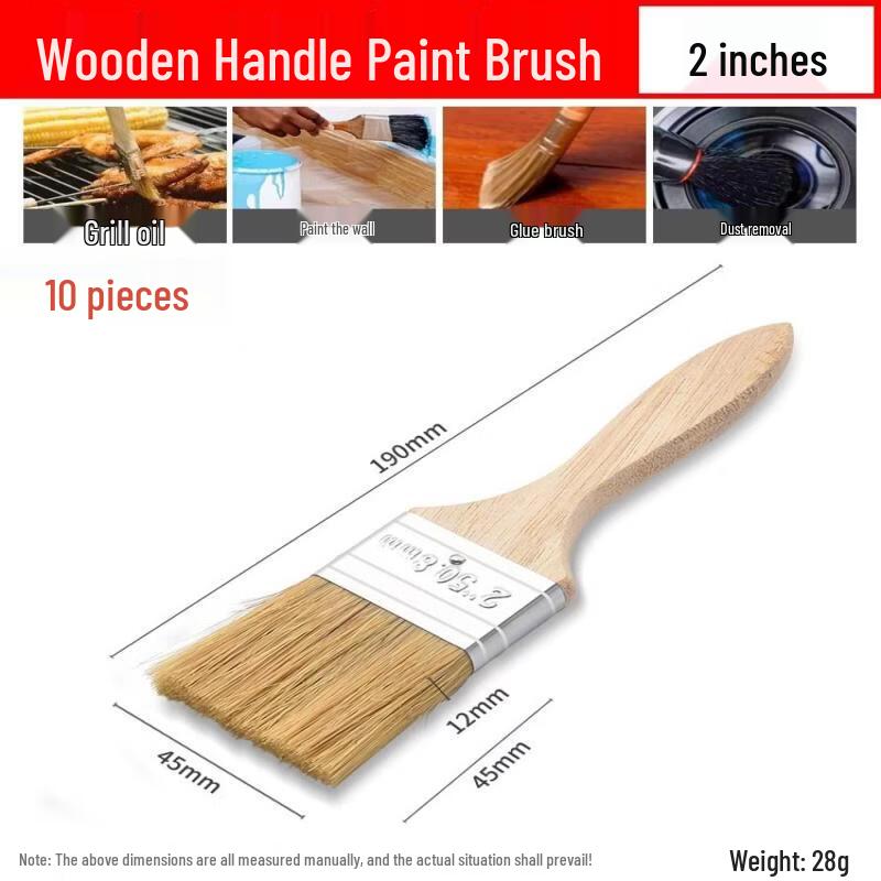 Thickened Boar Bristle Paint Brush Set