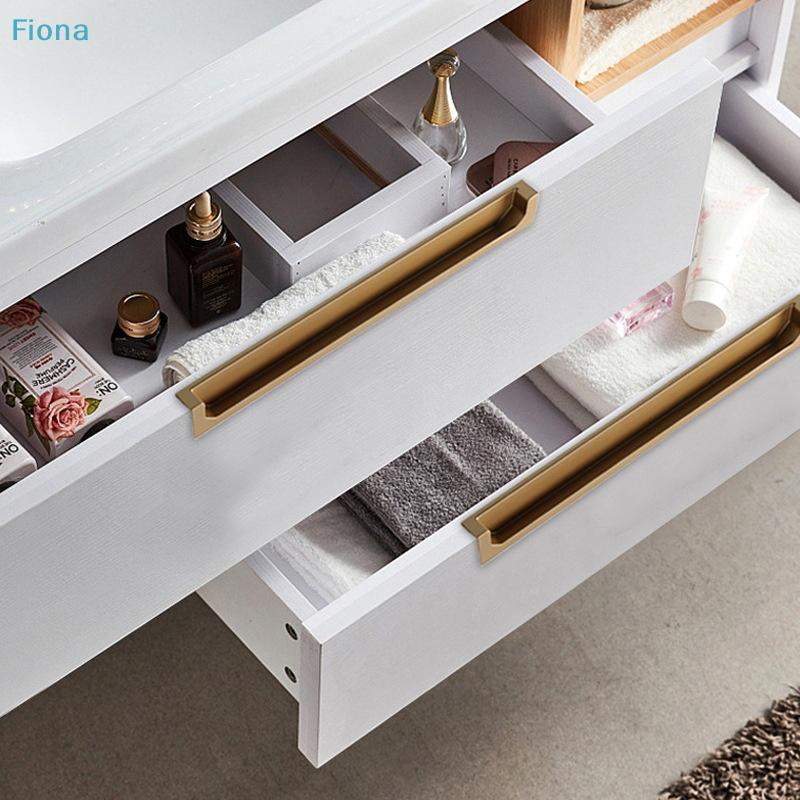 Recessed Cabinet Pulls, Aluminum Alloy Hidden Drawer Handles for Wardrobe & Furniture (Multi-Color & Size