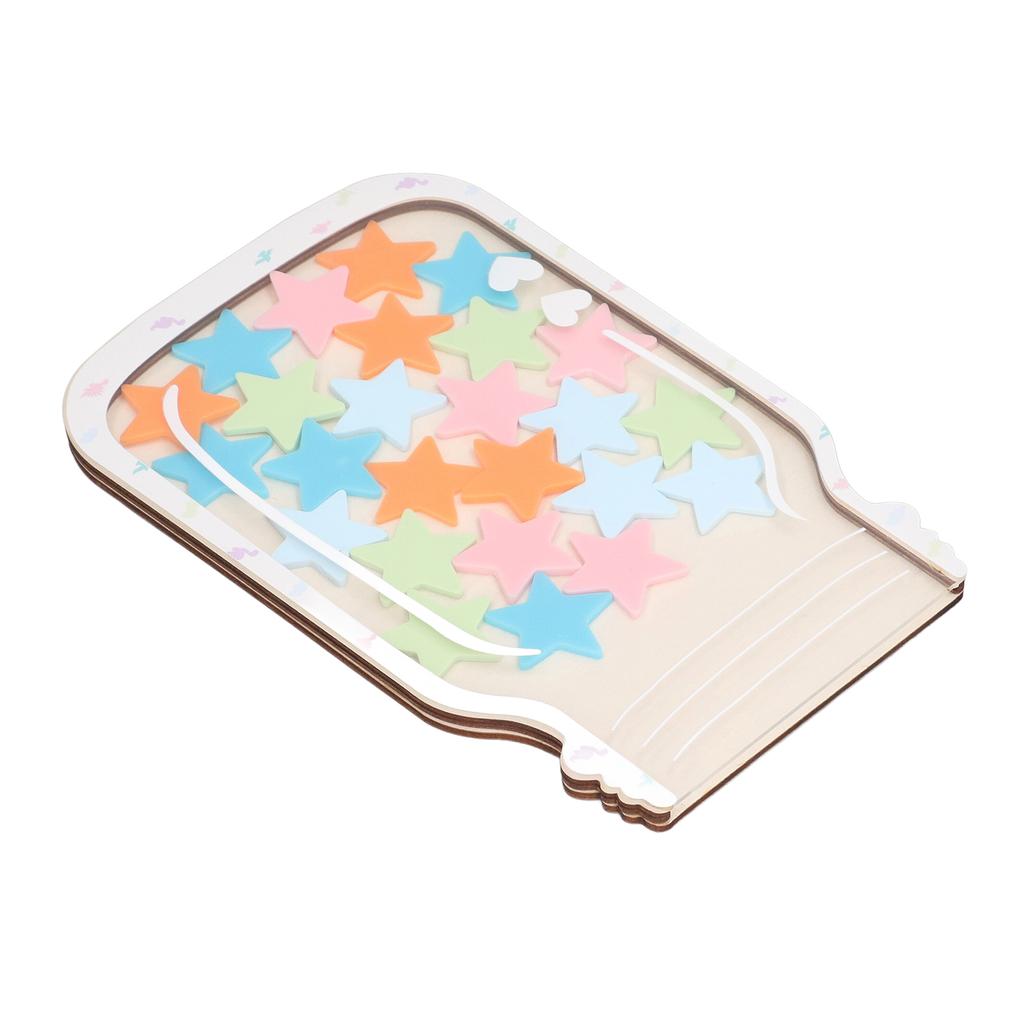 Personalisiertes Belohnungsglas mit Magnet für Verhaltensmanagement – Belohnungsglas für das Klassenzimmer (Stern)