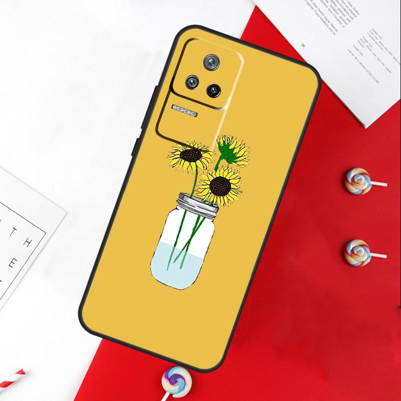 Daisy Sunflower Floral Flower Cover For Xiaomi 14T 11T 12T 13T Pro 13 14 15 Ultra POCO X7 Pro X3 X5 X6 F5 F6 M6 Pro Case