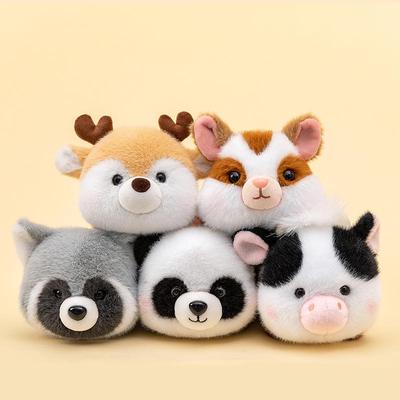 Cute Panda, Fox, Calf, Deer & Raccoon Plush Animal Pendant Doll