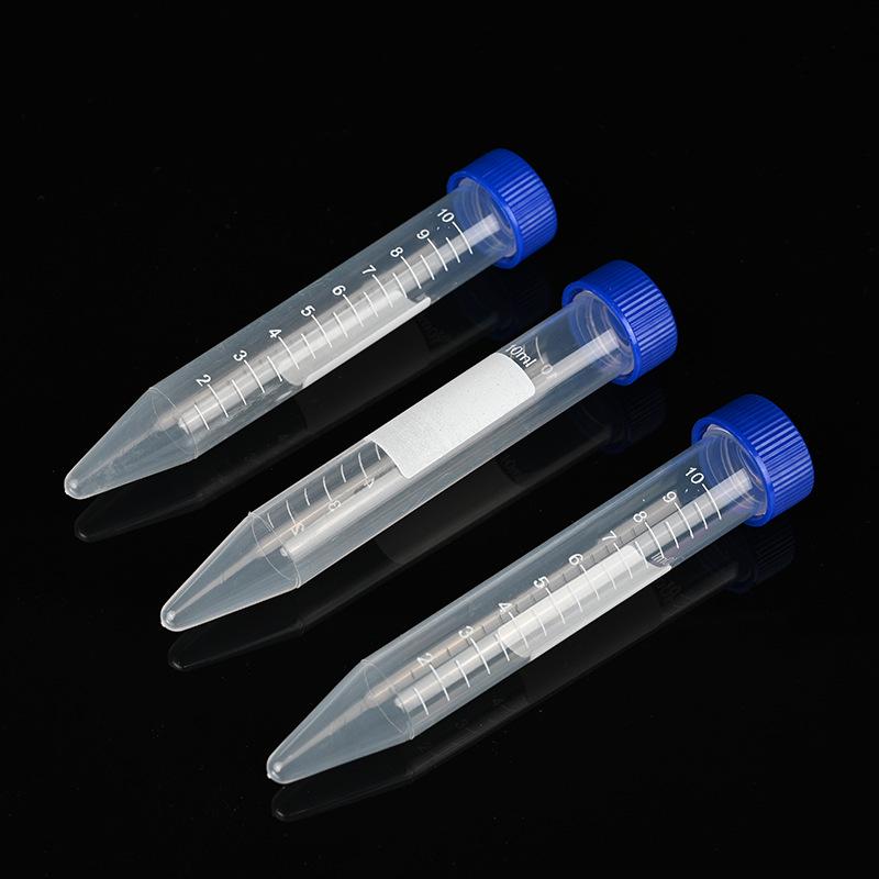 Customized Disposable Centrifuge Tubes: Flat Cap, Flat/Pointed/Round Bottom, Clear Plastic with Screw Cap.