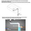 1-1/4inch Slip Inlet Drain Space Saving Sink Waste Trap Adjustable Washbasin Siphon Bathroom Basin Sink Waste Trap