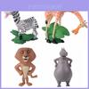 Figuras de Acción de la Película Madagascar 4 Piezas Colección de Muñecos Juguete Para Niños Lindo Y Mini Juguete