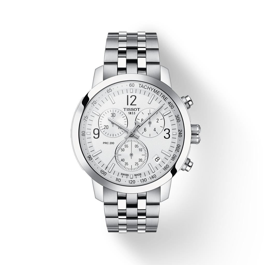 Tissot Paslanmaz Çelik Gümüş Kadran Erkek Moda Saati T114.417.11.037.00