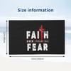 Beach Towel Oversized, Jesus Christian Faith Cross Over Fear Microfiber Bath Towel Vintage Beach Blanket Lightweight Thin Towels