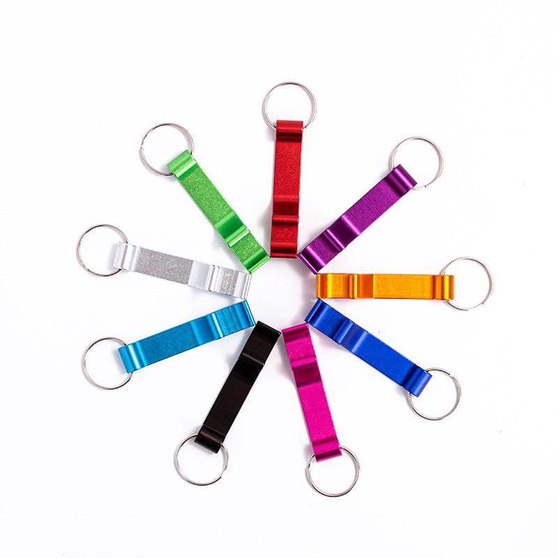 Multifunctional Personalized Beer Bottle Opener Keychain - Custom Engraved Small Gift for Promotions