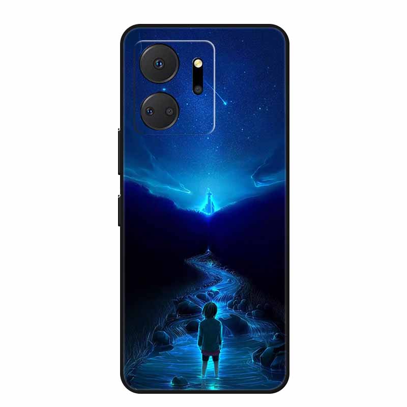 Handyhülle Für Honor X7a Rückseite Hülle X 7 a Coque Stoßfest Schwarzes Silikon Weiche Funda Für Honor Play 7T 7 T Hülle Play7T Capa