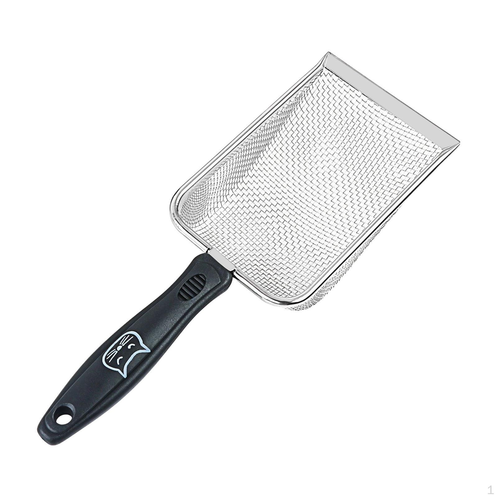 Cat , Substrate Scoop with Hole for Hanging, Handle, Sand Made of Metal, Sieve 2.0mm mesh