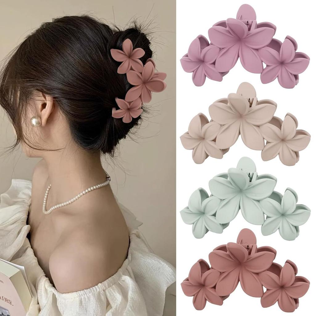 All-match Hairpin Hairpin Headdress Frosted Flower Shark Clip Hairpin Hair Accessories
