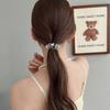 4PCS Telephone Line Hair Loop Does Not Damage Hair Rubber Band Hair Accessories Female Headwear Pearl Telephone Line Rope