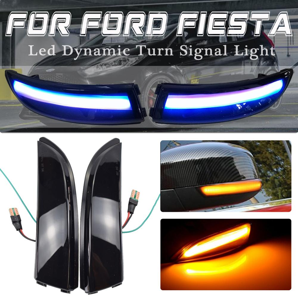 Dynamic Blinker For Ford Fiesta Mk7 2008-2017 B-Max 2012-2017 LED Side Wing Flowing Turn Signal Light Side Lamp Arrow