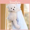 Cartoon Bear Curtain Tiebacks Plush Fabric Decor For Living Room Decor