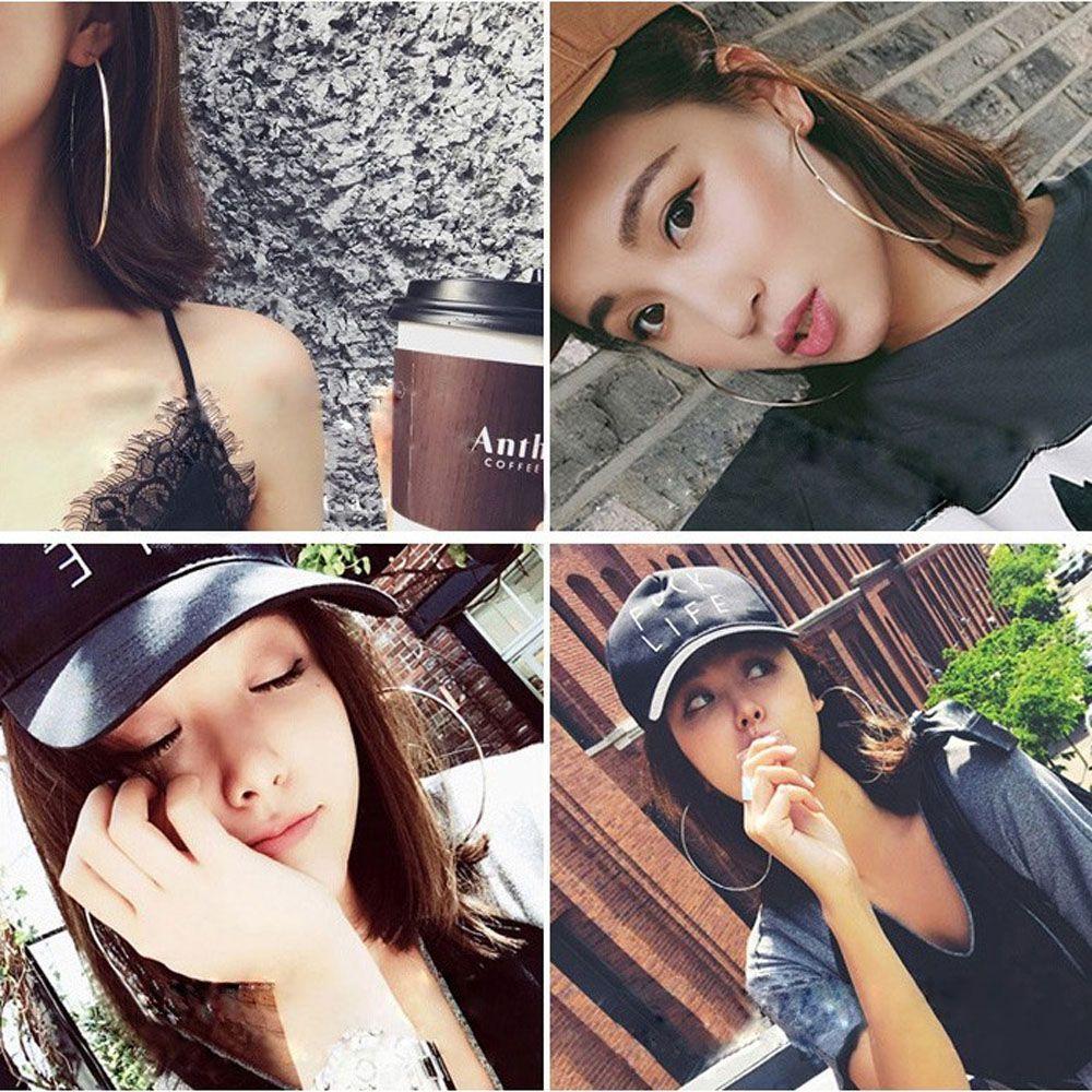 Korean Exaggerated Party Temperament Punk Personalized Hoop Earrings Ear Studs Jewelry Fashion