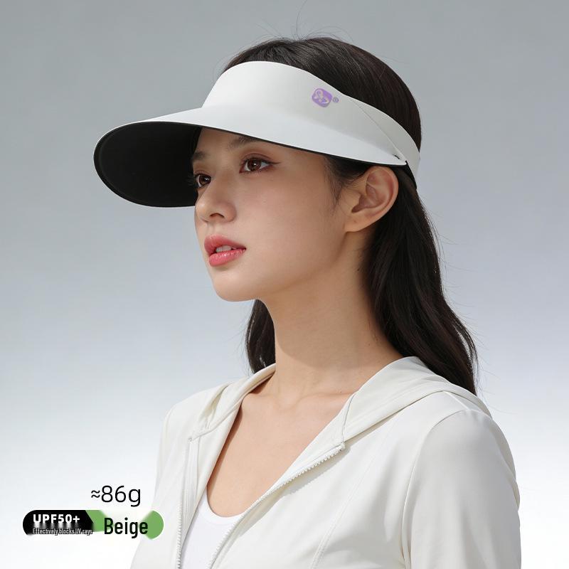 Women's Foldable UV Protection Hiking Sun Hat - Wide Brim, Open Top