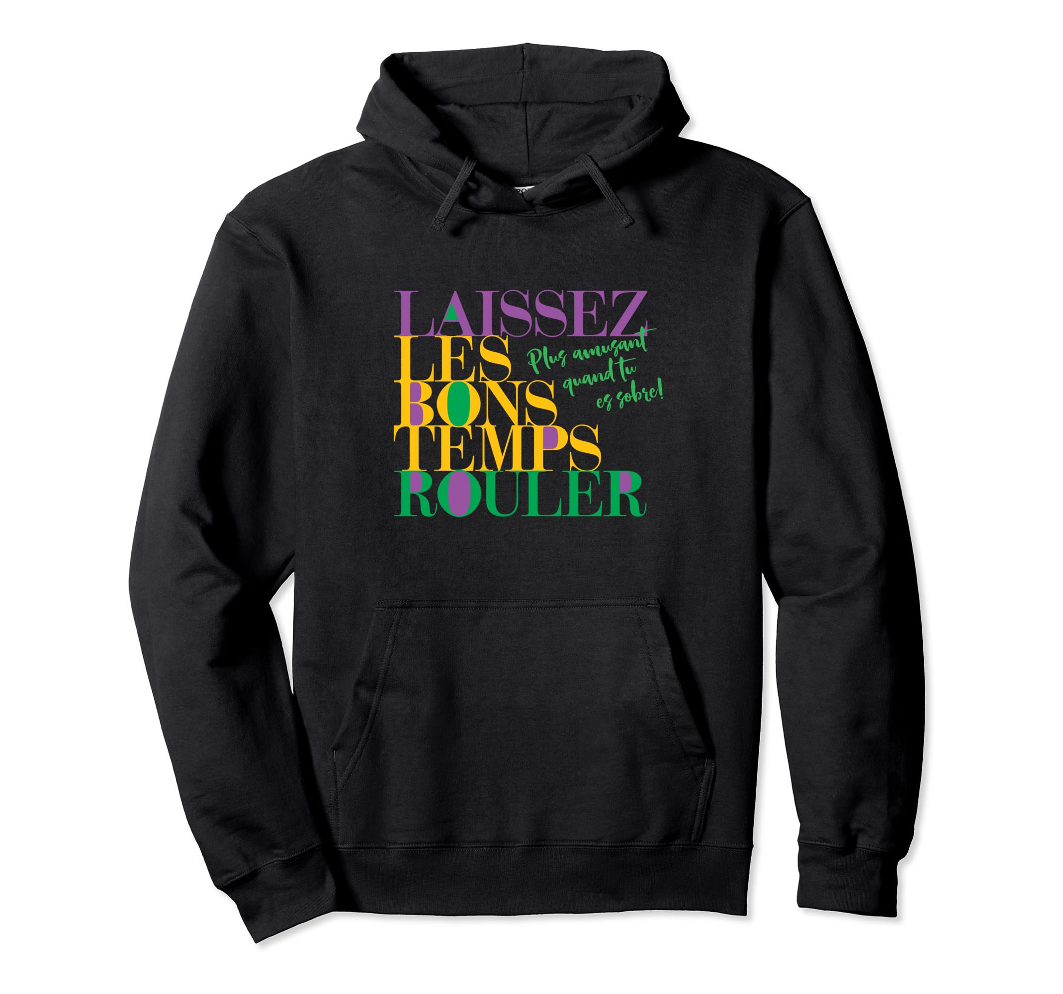 

Mardi Gras Recovery French Hoodie чёрный