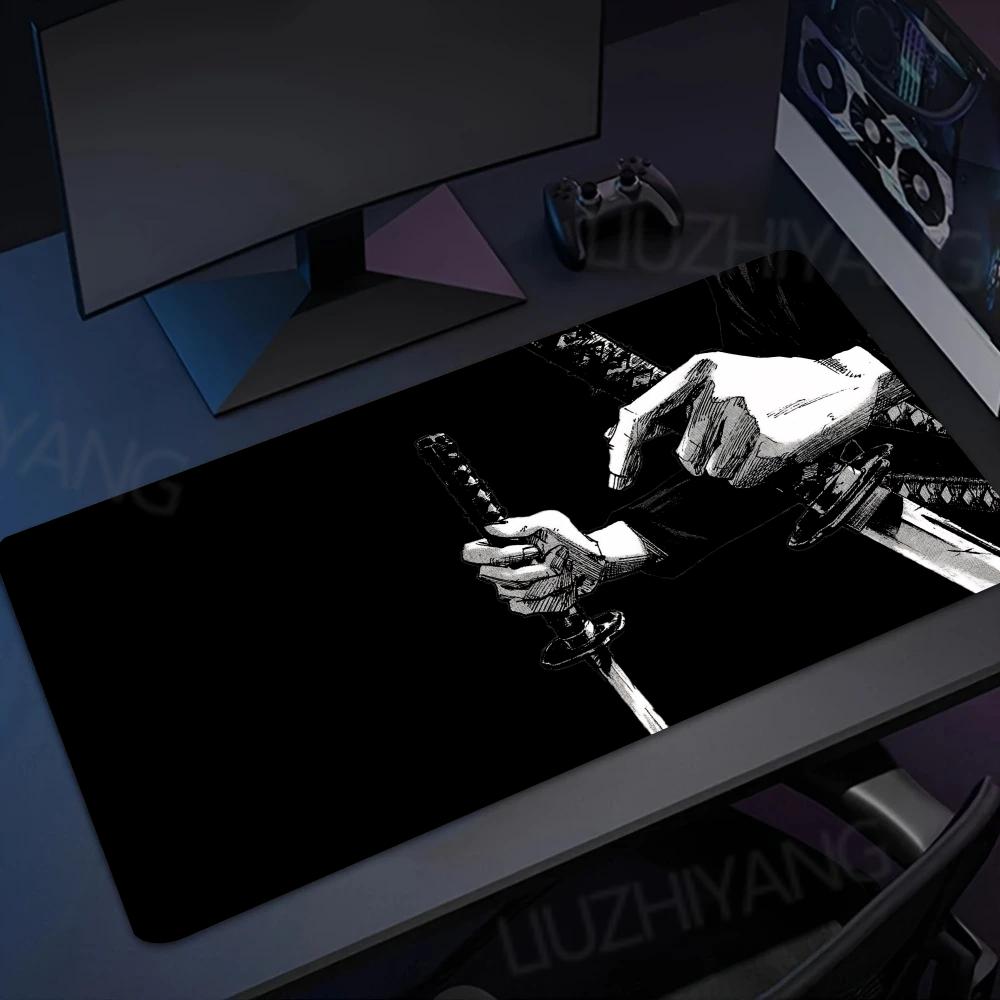 Japan Katana Mouse Pad XXL Mousepad Extended Keyboard Mat Large Gamer Desk Pads Office Computer Game Anti-Slip Rubber Table Mats