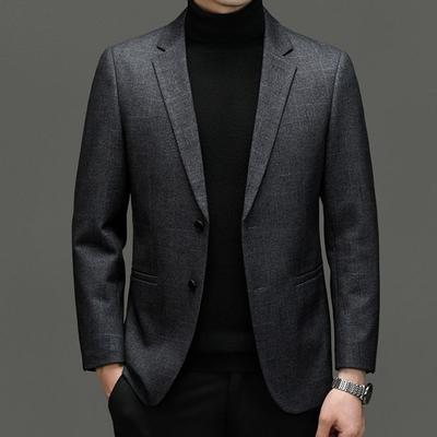 High Quality Suit Men's Top, Spring and Autumn New Trend, High-end Casual Wear, Single Western Business Casual Suit Jacket